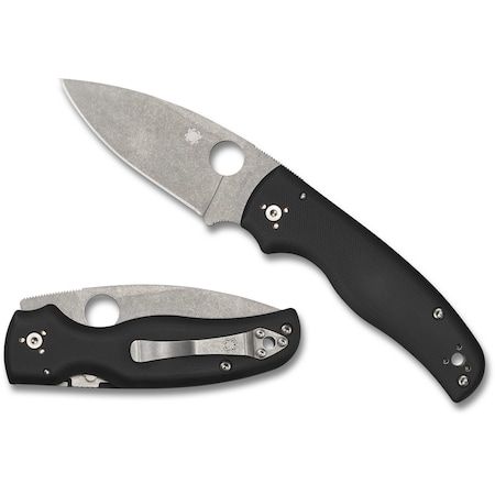 Spyderco 2024 Spyderco Shaman G-10 Black Plain SPY-C229GP